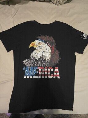 Shield Republic 'Merica Eagle Graphic Tee - Black